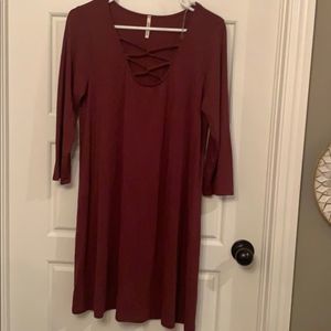 Maroon Dress